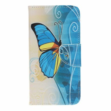 Чохол-книжка Deexe Color Wallet для Samsung Galaxy A70 (A705) - Blue Butterfly