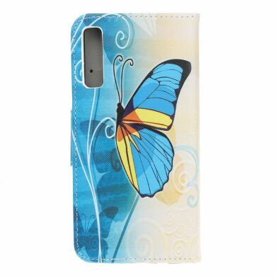 Чохол-книжка Deexe Color Wallet для Samsung Galaxy A70 (A705) - Blue Butterfly