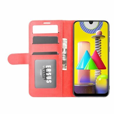 Чехол-книжка Deexe Wallet Style для Samsung Galaxy M31 (M315) - Red