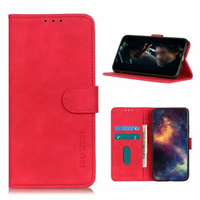 Чехол-книжка KHAZNEH Retro Wallet для Samsung Galaxy S20 FE (G780) - Red