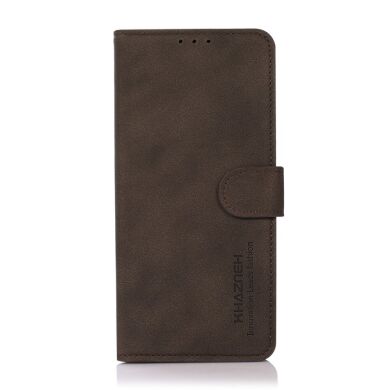 Чехол-книжка KHAZNEH Retro Style для Samsung Galaxy S21 FE (G990) - Brown