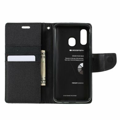 Чехол-книжка MERCURY Canvas Diary для Samsung Galaxy A40 (А405) - Black