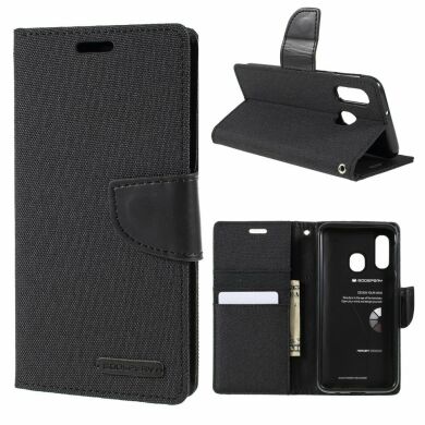 Чехол-книжка MERCURY Canvas Diary для Samsung Galaxy A40 (А405) - Black