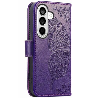 Чохол UniCase Butterfly Pattern для Samsung Galaxy A57 (A576) - Dark Purple