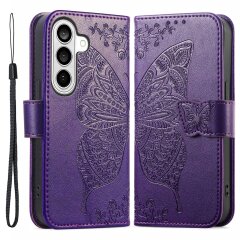 Чохол UniCase Butterfly Pattern для Samsung Galaxy A57 (A576) - Dark Purple