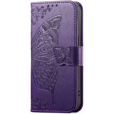 Чохол UniCase Butterfly Pattern для Samsung Galaxy A57 (A576) - Dark Purple