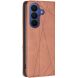 Чохол UniCase Geometric Pattern для Samsung Galaxy S26 Plus - Brown