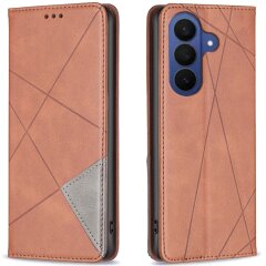 Чохол UniCase Geometric Pattern для Samsung Galaxy S26 Plus - Brown