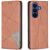 Чохол UniCase Geometric Pattern для Samsung Galaxy S26 Plus - Brown