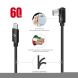 Кабель Intaleo SilkLink Arc Type-C to Type-C (60W, 1.2m) - Black