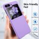 Пластиковий чохол Deexe Hard Shell (FF) для Samsung Galaxy Flip 5 - Purple