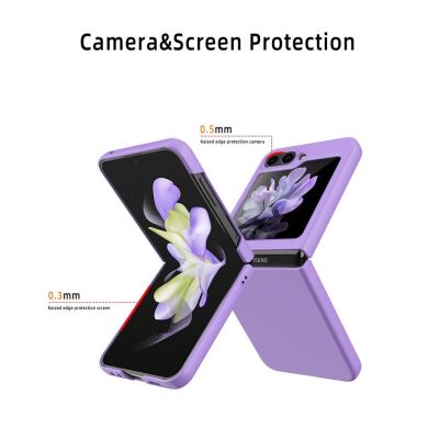 Пластиковый чехол Deexe Hard Shell (FF) для Samsung Galaxy Flip 5 - Pink