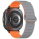 Ремешок Deexe Magnetic Band для Samsung Galaxy Watch Ultra (47mm) - Grey / Orange. Фото 1 из 7