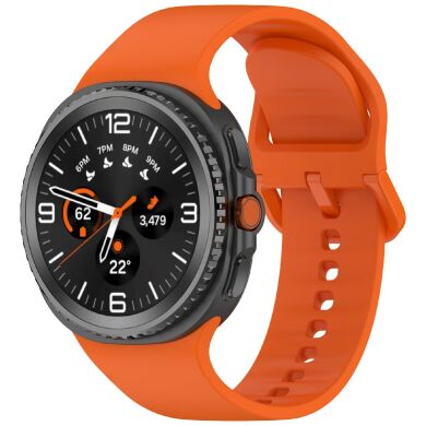 Ремешок Deexe Silicone Band для Samsung Galaxy Watch 8 (40/44mm) / 8 Classic - Orange