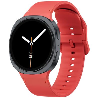 Ремешок Deexe Soft Silicone для Samsung Galaxy Watch 8 (40/44mm) / 8 Classic - Red