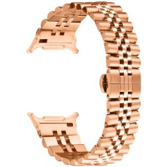 Ремешок Deexe Stainless Steel QuickFit для Samsung Galaxy Watch 8 (40/44mm) / 8 Classic / Ultra (2025) - Rose Gold