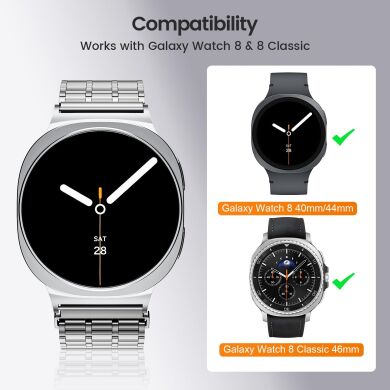 Ремешок Deexe Zenith для Samsung Galaxy Watch Ultra (47mm) / Ultra (2025) - Silver