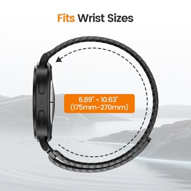 Ремешок Deexe Zenith для Samsung Galaxy Watch Ultra (47mm) / Ultra (2025) - Silver