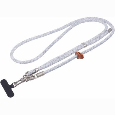 Ремешок для смартфона Deexe Crossbody Strap - Grey / White