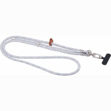 Ремешок для смартфона Deexe Crossbody Strap - Grey / White