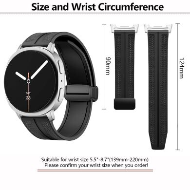 Ремешок KALEBOL Magnetic Nylon Band для Samsung Galaxy Watch 8 (40/44mm) / 8 Classic - Dark Blue