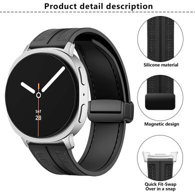 Ремешок KALEBOL Magnetic Nylon Band для Samsung Galaxy Watch 8 (40/44mm) / 8 Classic - Dark Blue
