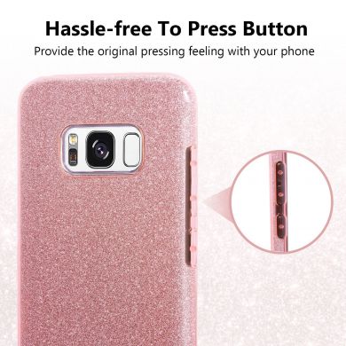 Силіконовий (TPU) чохол UniCase Glitter Cover для Samsung Galaxy S8 (G950), Сріблястий