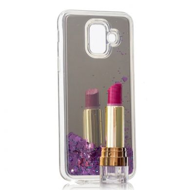 Силиконовая (TPU) накладка Deexe Fashion Glitter для Samsung Galaxy J6 2018 (J600) - Purple