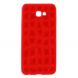 Силиконовый чехол Deexe 3D Diamond Texture для Samsung Galaxy J4+ (J415) - Red. Фото 1 из 3