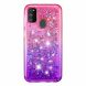 Силиконовый (TPU) чехол Deexe Fashion Glitter для Samsung Galaxy M30s (M307) / Galaxy M21 (M215) - Rose / Purple. Фото 2 из 5
