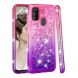Силиконовый (TPU) чехол Deexe Fashion Glitter для Samsung Galaxy M30s (M307) / Galaxy M21 (M215) - Rose / Purple. Фото 1 из 5