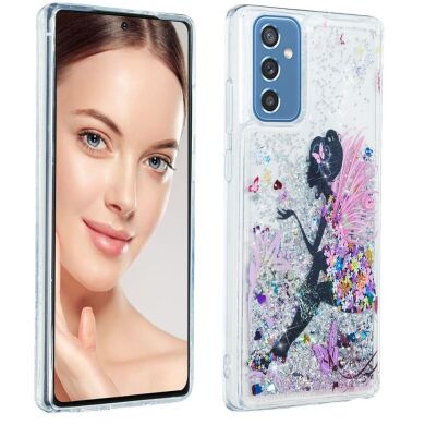 Силиконовый (TPU) чехол Deexe Fashion Glitter для Samsung Galaxy M52 (M526) - Princess