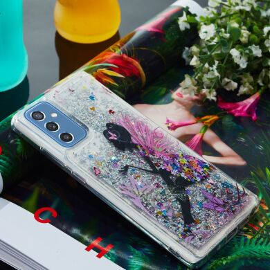 Силиконовый (TPU) чехол Deexe Fashion Glitter для Samsung Galaxy M52 (M526) - Princess