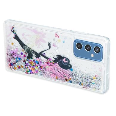 Силиконовый (TPU) чехол Deexe Fashion Glitter для Samsung Galaxy M52 (M526) - Princess