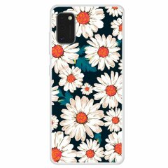 Силіконовий (TPU) чохол Deexe Life Style для Samsung Galaxy A41 (A415) - White Flowers