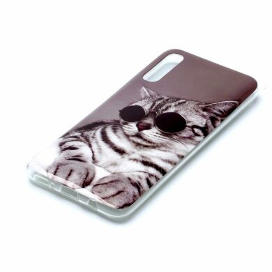 Силіконовий (TPU) чохол Deexe Life Style для Samsung Galaxy A50 (A505) / A30s (A307) / A50s (A507) - Cat with Sunglasses