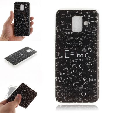 Силиконовый (TPU) чехол Deexe Life Style для Samsung Galaxy A6 2018 (A600) - Formula