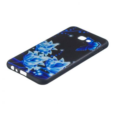 Силіконовий (TPU) чохол Deexe Life Style для Samsung Galaxy J4+ (J415) - Blue Flower and Butterfly