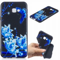 Силіконовий (TPU) чохол Deexe Life Style для Samsung Galaxy J4+ (J415) - Blue Flower and Butterfly