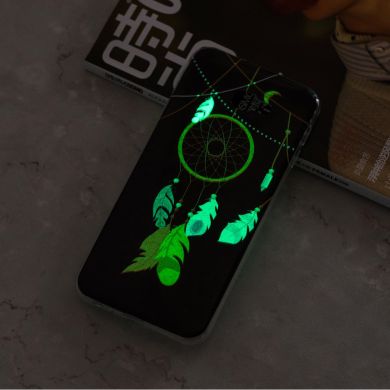 Силіконовий (TPU) чохол Deexe LumiCase для Samsung Galaxy J4+ (J415), Feather Dream Catcher