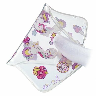 Силиконовый (TPU) чехол Deexe Pretty Glossy для Samsung Galaxy A40 (А405) - Unicorn