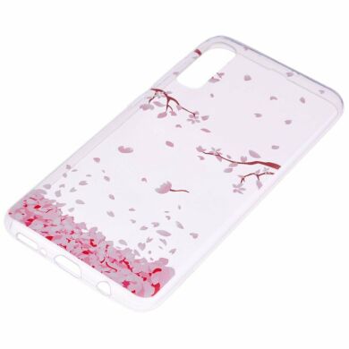 Силіконовий (TPU) чохол Deexe Pretty Glossy для Samsung Galaxy A50 (A505) / A30s (A307) / A50s (A507) - Falling Petals