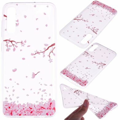 Силіконовий (TPU) чохол Deexe Pretty Glossy для Samsung Galaxy A50 (A505) / A30s (A307) / A50s (A507) - Falling Petals