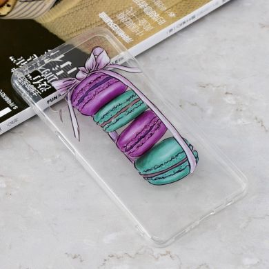 Силиконовый (TPU) чехол Deexe Pretty Glossy для Samsung Galaxy A7 2018 (A750) - Macaroon