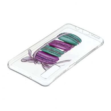 Силиконовый (TPU) чехол Deexe Pretty Glossy для Samsung Galaxy A7 2018 (A750) - Macaroon