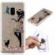 Силиконовый (TPU) чехол Deexe Pretty Glossy для Samsung Galaxy A8+ (A730) - Girl and Cat. Фото 1 из 5