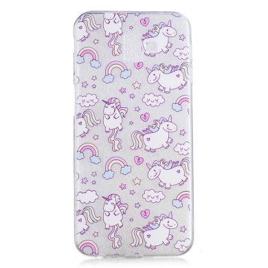 Силіконовий (TPU) чохол Deexe Pretty Glossy для Samsung Galaxy J6+ (J610) - Lovely Unicorns