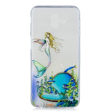 Силіконовий (TPU) чохол Deexe Pretty Glossy для Samsung Galaxy J6+ (J610), Mermaid