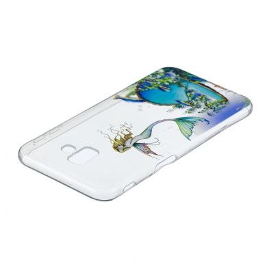 Силіконовий (TPU) чохол Deexe Pretty Glossy для Samsung Galaxy J6+ (J610), Mermaid
