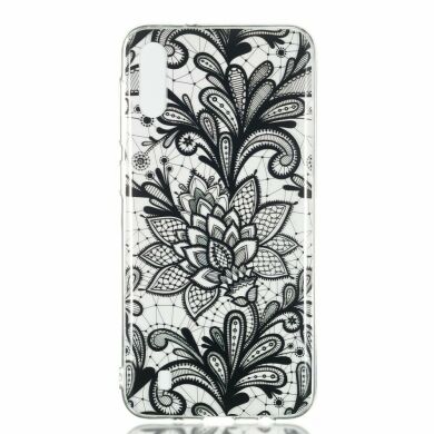 Силиконовый (TPU) чехол Deexe Pretty Glossy для Samsung Galaxy M10 (M105) - Lace Flower